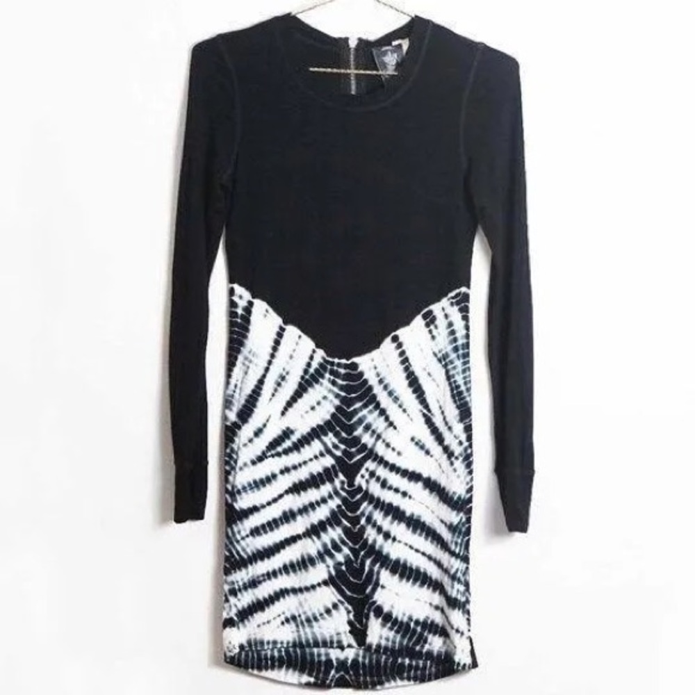 Young Fabulous & Broke Long Sleeve Tie Dye Mini Dress Size Xs